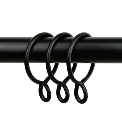 Rod Desyne Metal 2.25" Heavy Duty Curtain Ring In Black