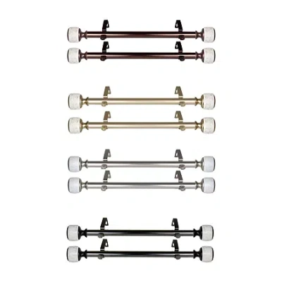 Rod Desyne Morton 1 In Adjustable Side Curtain Rod In Yellow