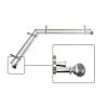 Rod Desyne Naomi Corner Double Curtain Rod In Silver