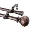 Rod Desyne Naomi Double Curtain Rod In Brown