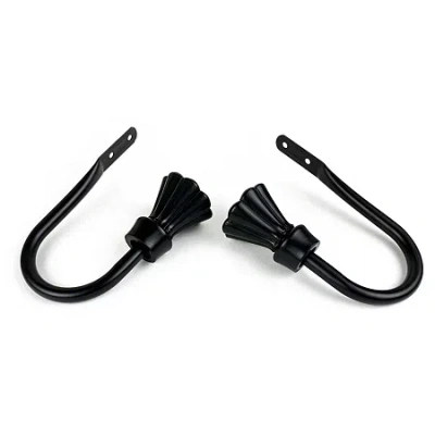 Rod Desyne Nisha 2-pc. Curtain Holdback In Black