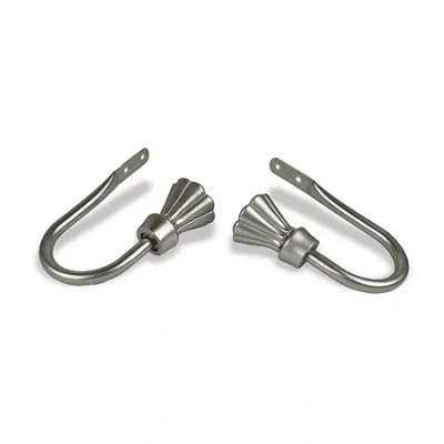 Rod Desyne Nisha 2-pc. Curtain Holdback In Silver