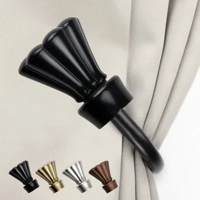 Rod Desyne Nisha Curtain Rod Holdback In Black
