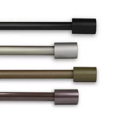 Rod Desyne Nora 5/8 In Adjustable Curtain Rod In Black