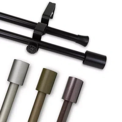 Rod Desyne Nora Double Curtain Rod In Black