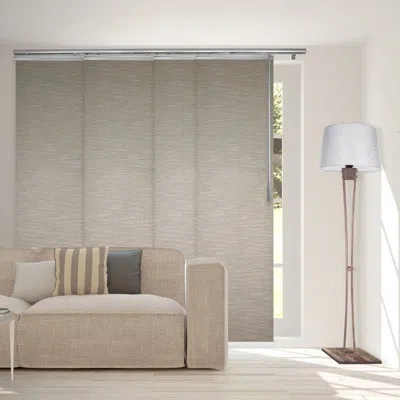 Rod Desyne Oat Single Rail Blackout Panel Track Extendable, Panel Width 23.5" In Satin Nickel