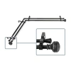 Rod Desyne Ornament Corner Window Double Curtain Rod In Black