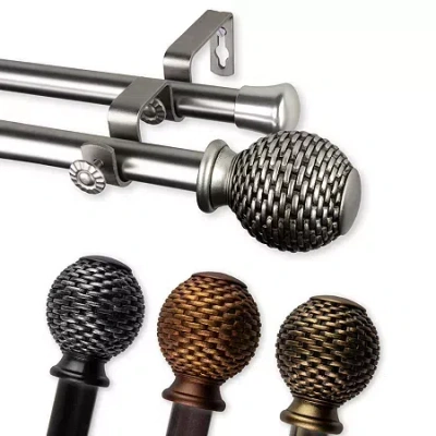 Rod Desyne Ozana Double Curtain Rod In Black