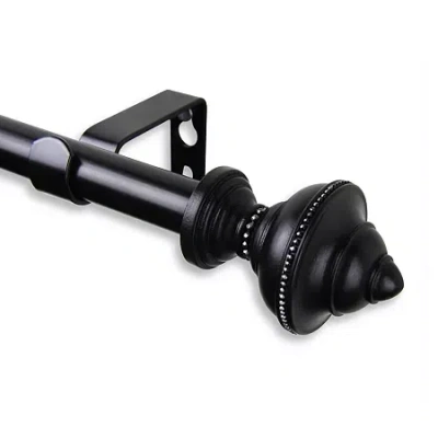 Rod Desyne Palace Â " Adjustable Curtain Rod In Black
