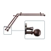 Rod Desyne Poise Corner Double Curtain Rod In Brown