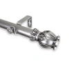 Rod Desyne Regent 1" Adjustable Curtain Rod In Silver