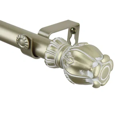 Rod Desyne Regent 1" Adjustable Curtain Rod In Yellow