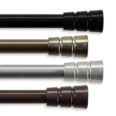 Rod Desyne Rio 13/16" Adjustable Curtain Rod In Brown