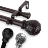 Rod Desyne Rosy Double Curtain Rod In Brown
