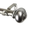 Rod Desyne Rotunda 1 In Adjustable Curtain Rod In Silver