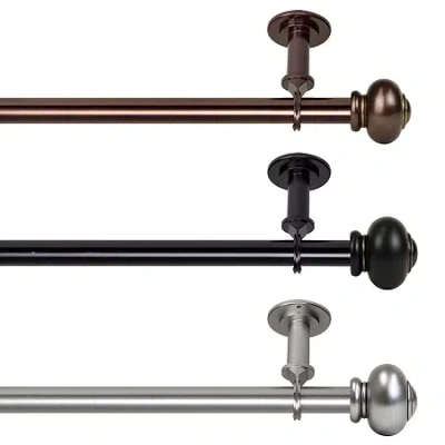 Rod Desyne Rotunda Ceiling Curtain Rod In Silver