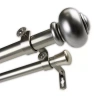 Rod Desyne Rotunda Double Curtain Rod In Silver