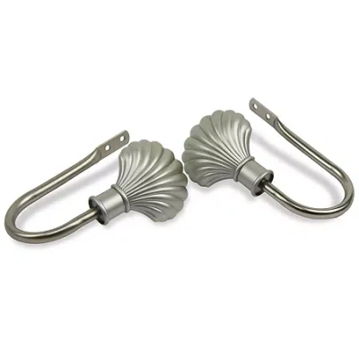 Rod Desyne Scallop 2-pc. Curtain Holdback In Silver