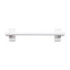 Rod Desyne Self Adhesive 7/16 In Adjustable Curtain Rod In White