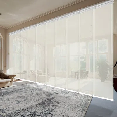 Rod Desyne Semi-sheer Vertical Blind In White