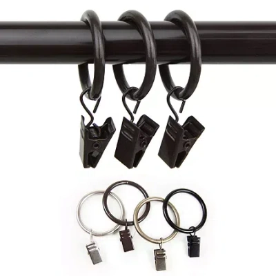 Rod Desyne Set Of 10 1" Clip Rings In Black