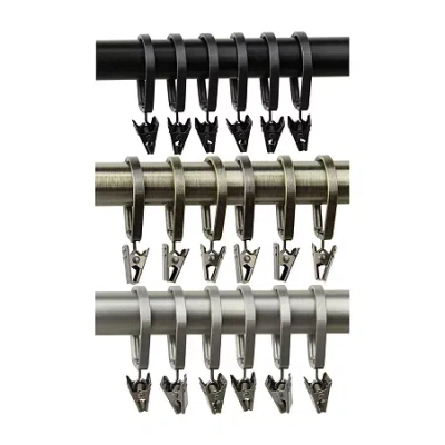 Rod Desyne Set Of 10 1" Curtain Pivot Rings In White