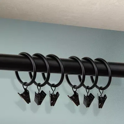 Rod Desyne Set Of 10 1.375" Clip Rings In Black