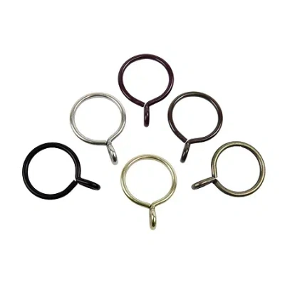 Rod Desyne Set Of 10 1.375" Curtain Eyelet Rings In Sand