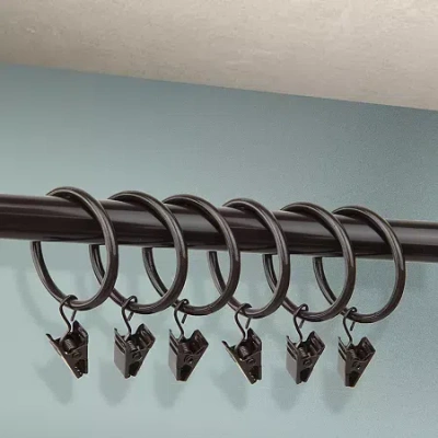 Rod Desyne Set Of 10 2" Clip Rings In Brown