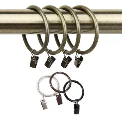 Rod Desyne Set Of 10 Heavy-duty 2â½" Curtain Clip Rings In White