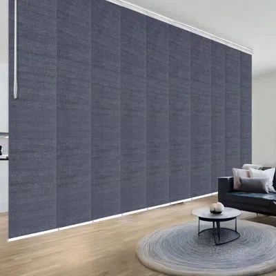 Rod Desyne Spruce 10-panel Double Rail White Panel Track Extendable 120"-218"w X 94"h, Panel Width 23.5" In White;gray