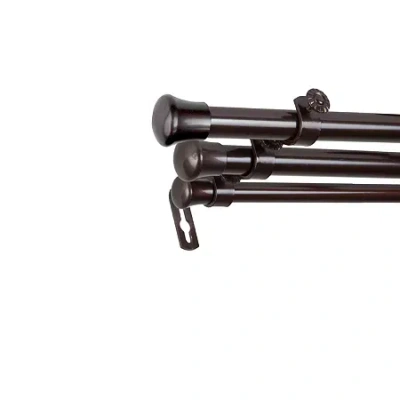 Rod Desyne Standard Triple Curtain Rod In Brown