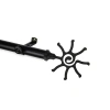 Rod Desyne Sun 3/4 In Adjustable Curtain Rod In Black