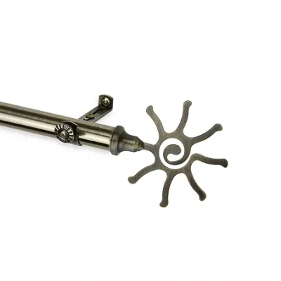 Rod Desyne Sun 3/4 In Adjustable Curtain Rod In Yellow