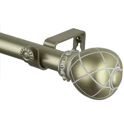 Rod Desyne Supreme 1" Adjustable Curtain Rod In Yellow