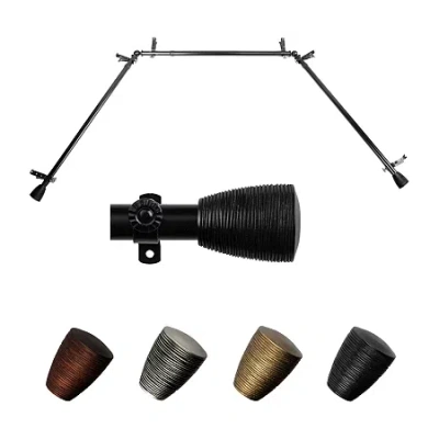 Rod Desyne Tarzan Bay Window Rod In Black