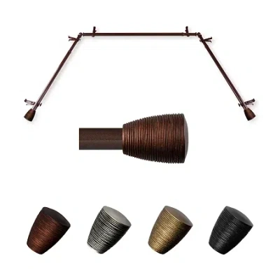 Rod Desyne Tarzan Bay Window Rod In Brown