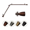 Rod Desyne Tarzan Corner 3/4 In Adjustable Curtain Rod In Brown