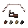 Rod Desyne Tarzan Double Bay Window Rod In Brown