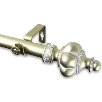 Rod Desyne Terra 1" Adjustable Curtain Rod In Yellow