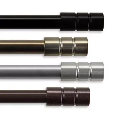 Rod Desyne Theo 13/16" Adjustable Curtain Rod In Brown