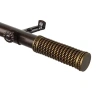 Rod Desyne Threaded 3/4 In Adjustable Curtain Rod In Brown