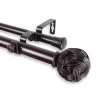 Rod Desyne Twine 1" Double Adjustable Curtain Rod In Brown