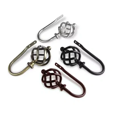 Rod Desyne Twist 2-pc. Curtain Holdback In Black