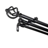 Rod Desyne Twist Triple Curtain Rod In Black
