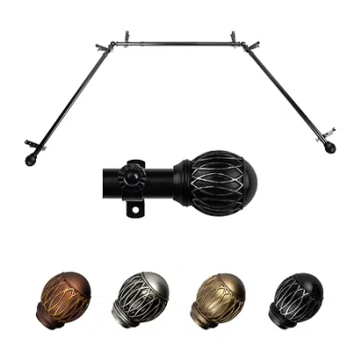 Rod Desyne Tyoma Bay Window Rod In Black