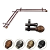 Rod Desyne Tyoma Corner Double Curtain Rod In Brown