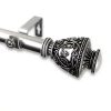 Rod Desyne Veda 1" Adjustable Curtain Rod In Silver