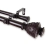 Rod Desyne Veda 1" Double Adjustable Curtain Rod In Brown