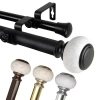 Rod Desyne Vernon Double Curtain Rod In Black